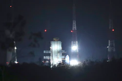 ISRO's GSLV MkIII at Satish Dhawan Space Center after the mission was aborted, Monday, July 15, 2019.