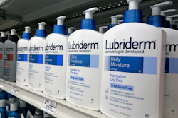 This Nov. 14, 2018, file photo shows Lubriderm, a Johnson & Johnson product, on display at a market in Pittsburgh.