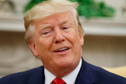 President Donald Trump during a meeting with Dutch Prime Minister Mark Rutte in the Oval Office, Thursday, July 18, 2019.