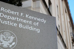 This Friday, March 22, 2019, file photo shows the Department of Justice Building in Washington.