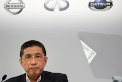Nissan CEO Hiroto Saikawa during a news conference Thursday, July 25, 2019, in Yokohama.