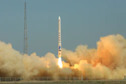 A carrier rocket developed by a Chinese private company successfully launches to send two satellites into orbit from the Jiuquan Satellite Launch Center in northwest China, Thursday, July 25, 2019.