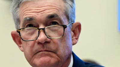 In this July 10, 2019, file photo, Federal Reserve Chairman Jerome Powell testifies before the House Financial Services Committee on Capitol Hill.