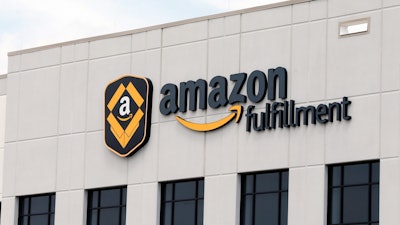 Workers at an Amazon Fulfillment warehouse, shown Monday, July 8, 2019 in Shakopee, Minn., say they'll hit the online retail giant with a strike next Monday.