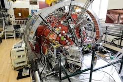 The Big Red Plasma Ball is pictured in Sterling Hall at the University of Wisconsin-Madison on Oct. 2, 2017. The Big Red Plasma Ball, part of the new Wisconsin Plasma Physics Laboratory (WiPPL) being led by Physics Professor Cary Forest, is one of several pieces of scientific equipment being used to study the fundamental properties of plasma in order to better understand the universe, where the hot gas is abundant.