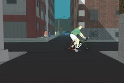 When people notice one traffic hazard, they are less likely to see a simultaneous second hazard, according to new research from NC State. The study used images like the one shown here. Viewers were less likely to notice the jogger on the left when the bicyclist was also in the image.