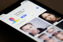 FaceApp is displayed on an iPhone Wednesday, July 17, 2019, in New York. The popular app is under fire for privacy concerns.