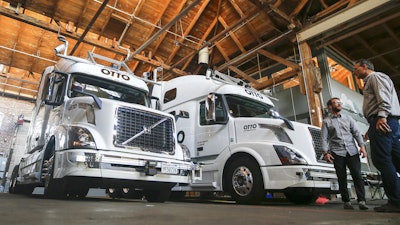 Trucks equipped with an Otto kit have been test driving with autonomous technology up and down Interstate 280 and the 101 Freeway in California.