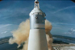 In this July 16, 1969 photo made available by NASA, the 363-feet Saturn V rocket carrying the Apollo 11 crew, launches from Pad A, Launch Complex 39, at the Kennedy Space Center in Florida.