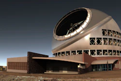 This undated file illustration provided by Thirty Meter Telescope (TMT) shows the proposed giant telescope on Mauna Kea on Hawaii's Big Island. Construction on giant telescope to start again in the third week of July 2019, after court battles over Hawaii site that some consider sacred.