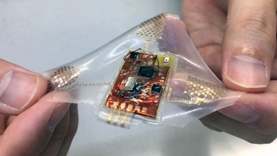 A wireless, wearable monitor built with stretchable electronics could allow comfortable, long-term health monitoring of adults, babies and children.