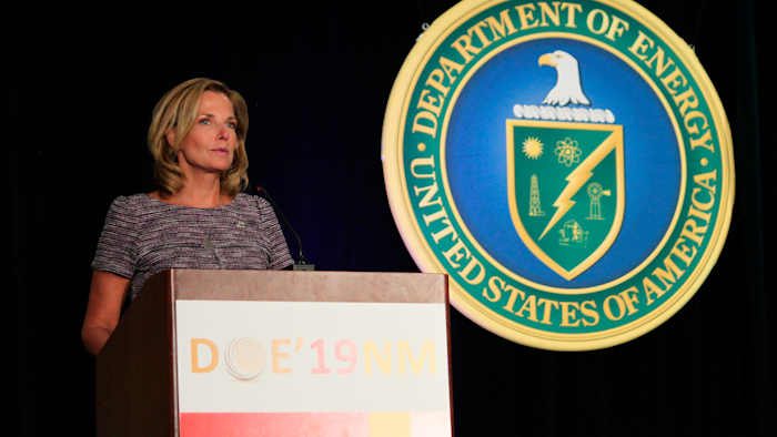 National Nuclear Security Administration administrator Lisa Gordon-Hagerty at a business conference in Albuquerque, Tuesday, Aug. 6, 2019.