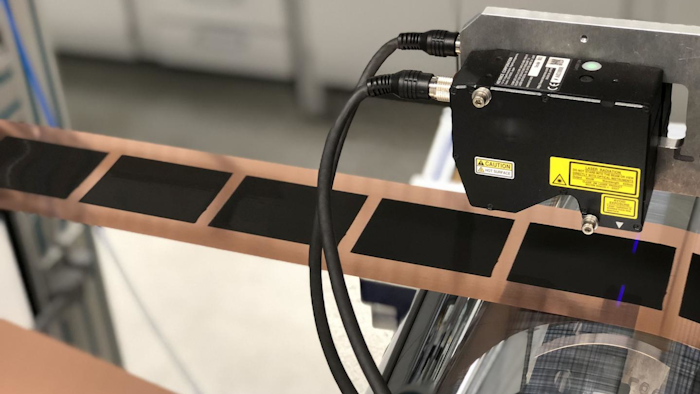 Precise edges at new record speed: new process considerably increases production capacity of battery electrodes.