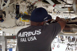 Airbus A220 final assembly line in Mobile, Ala.
