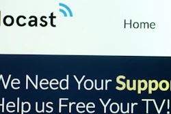 In this Jan. 28, 2019, file photo, the Locast website is displayed on a computer screen in New York.