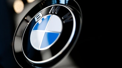 A BMW car at the company's earnings press conference in Munich, March 20, 2019.