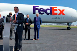 Tennessee Gov. Bill Lee at a news conference announcing an investment by FedEx Corp., Friday, Aug. 2, 2019, in Memphis.