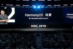 In this image from video released by Huawei, Richard Yu, CEO of Huawei Consumer Business Group, speaks during a news conference in Dongguan, China, Friday, Aug. 9, 2019.
