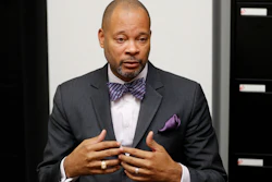 In this Dec. 14, 2018, file photo, Nevada's incoming Attorney General Aaron Ford speaks with the Associated Press in Las Vegas.