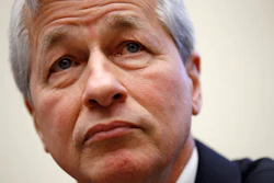 In this April 10, 2019, photo, JPMorgan Chase chairman and CEO Jamie Dimon testifies before the House Financial Services Committee during a hearing on Capitol Hill in Washington.
