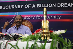 Indian Space Research Organization Chairman Kailasavadivoo Sivan during a press conference in Bangalore, Tuesday, Aug. 20, 2019.