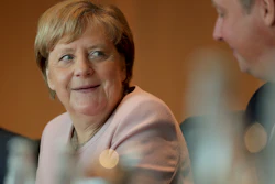 German Chancellor Angela Merkel at the weekly cabinet meeting at the Chancellery in Berlin, Wednesday, Aug. 28, 2019.