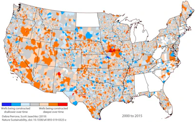 Deeper drilling is the dominant trend in groundwater well construction across the U.S.