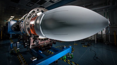 The Next Generation Jammer Mid-Band Engineering and Manufacturing Development pod is a high-capacity and power airborne electronic attack weapon system for the EA-18G GROWLER.