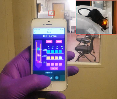 Micro LED controlling using smartphone application.