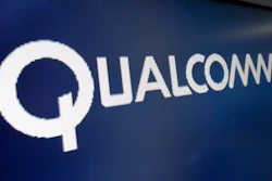 This Wednesday, Feb. 14, 2018 file photo shows the logo for Qualcomm on a screen at the Nasdaq MarketSite, in New York. A federal appeals court is temporarily protecting Qualcomm from an antitrust ruling that would have forced the mobile chipmaker to drastically change how it licenses key technology for connecting smartphones to the internet. Friday, Aug. 23, 2019 stay granted by the 9th U.S. Circuit Court of Appeals will prevent the Federal Trade Commission from enforcing key provisions of a lower court ruling that said Qualcomm abused its patents to stifle competition.