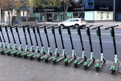 E-scooters ready for action.