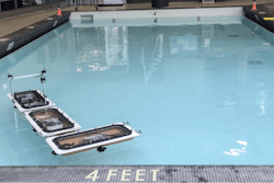 MIT's fleet of robotic boats has been updated with new capabilities to 'shapeshift,' by autonomously disconnecting and reassembling into different configurations to form various floating platforms in the canals of Amsterdam. In experiments in a pool, the boats rearranged themselves from a connected straight line into an 'L' (shown here) and other shapes.