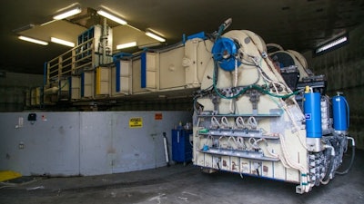 The geotechnical centrifuge at the Center for Geotechnical Modeling, University of California, Davis.