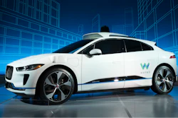 In this March 27, 2018 file photo, the Jaguar I-Pace vehicle outfitted with Waymo's suite of sensors and radar is introduced in New York. Google autonomous vehicle spinoff Waymo says it will start testing on public roads in Florida to better experience heavy rain.