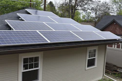 A garage with rooftop solar panels to generate electricity for a nearby house is seen in Billings, Mont. on Thursday, May 23, 2019.