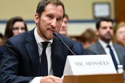 In this July 25, 2019, file photo, JUUL Labs co-founder and Chief Product Officer James Monsees testifies on Capitol Hill in Washington.