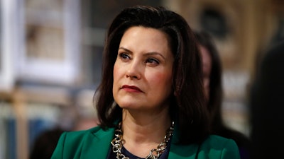 Michigan Gov. Gretchen Whitmer at an event for presidential candidate Sen. Kirsten Gillibrand, D-N.Y., in Clawson, Mich., March 18, 2019.