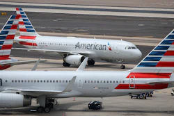 American Airlines planes at Phoenix Sky Harbor International Airport, July 17, 2019.