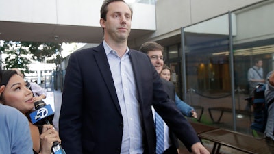 In this Aug. 27, 2019, file photo, former Waymo employee Anthony Levandowski leaves a federal courthouse in San Jose.