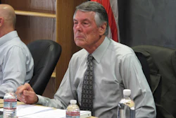 Nevada Environmental Commission Chairman Jim Gans at an appeal hearing Wednesday, Sept. 4, 2019, in Carson City, Nev.