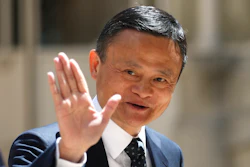 In this May 15, 2019, file photo, founder of Alibaba group Jack Ma arrives for the Tech for Good summit in Paris.