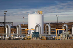 In this Nov. 6, 2015, file photo, TC Energy's Keystone pipeline facility in Hardisty, Alberta.