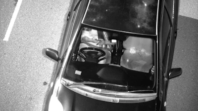 This Jan. 12, 2019, photo captured by a Mobile Phone Detection Camera shows a driver using a mobile phone while driving in Australia.