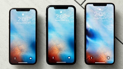 This Oct. 22, 2018, file photo shows the iPhone XS, from left, iPhone XR, and the iPhone XS Max in New York. Apple on Tuesday, Sept. 17, 2019, deepened its ties with a Kentucky manufacturing plant by awarding $250 million to support Corning Inc.’s continued work to develop glass for iPhones and other devices. The award builds on the $200 million that Corning received from Apple’s Advanced Manufacturing Fund in 2017, the tech giant said.