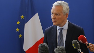French Finance Minister Bruno Le Maire during a press conference in Paris, July 27, 2019.