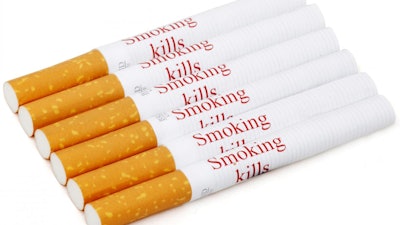 Image of warnings on cigarettes.