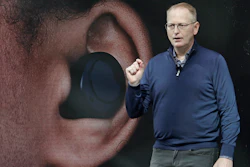 Dave Limp, senior vice president for Amazon devices & services, talks about Echo Buds, the tech company's new wireless earbuds product, Wednesday, Sept. 25, 2019, during an event in Seattle.