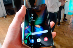 In this Tuesday April 16, 2019 file photo, the Samsung Galaxy Fold smartphone is presented during a media preview event in London. Samsung is hoping the innovation of smartphones with folding screens reinvigorates the market. Samsung says it will start selling its highly anticipated folding phone on Friday Sept. 6, 2019, after its original launch date was delayed by months because of embarrassing problems with the screen.