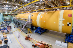 This August 2019 photo released by NASA, shows the core stage for NASA’s Space Launch System (SLS) rocket at the agency’s Michoud Assembly Facility in New Orleans. Kenneth Bowersox, acting associate administrator for human exploration, is casting doubt on the space agency's ability to land astronauts on the moon by 2024. Bowersox told a Congressional subcommittee Wednesday, Sept. 18, 2019, that NASA is doing its best to meet the White House-imposed deadline. But he says he wouldn't bet anything on it.