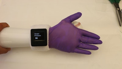 An electronic glove, developed by Purdue University researchers, offers 'humanlike' features for prosthetic hand users.